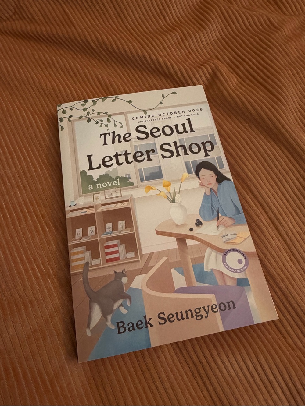 The Seoul Letter Shop by Baek Seungyeon - ARC Paperback [NEW]